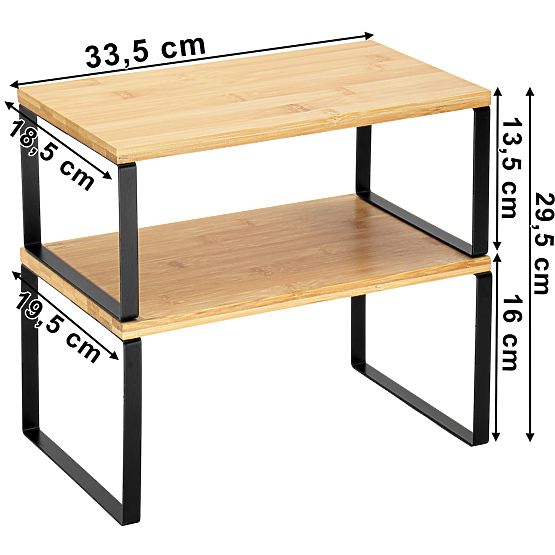 Set od 2 bambusove police GINGER