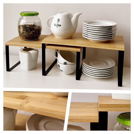 Set od 2 bambusove police GINGER