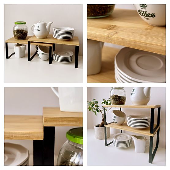 Set od 2 bambusove police GINGER