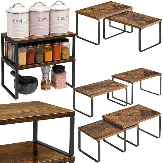 Set od 2 bambusove police GINGER RUSTIC