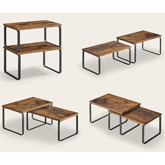 Set od 2 bambusove police GINGER RUSTIC