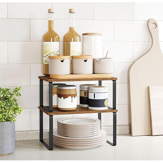 Set od 2 bambusove police GINGER RUSTIC