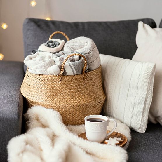 Set od 3 prirodne košare BOHO