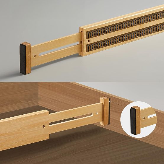 Set od 4 bambusove pregrade za ladicu RITA