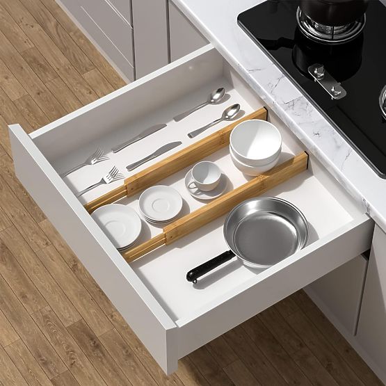 Set od 4 bambusove pregrade za ladicu RITA