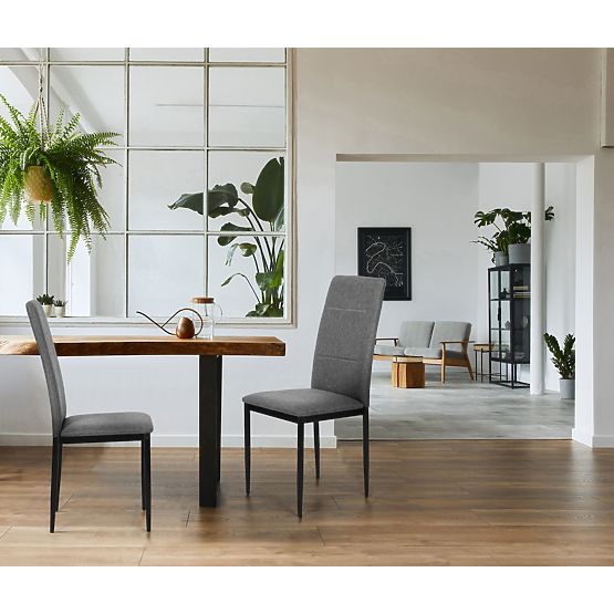 Set od 4 blagovaonskih i dnevnih stolica - sive