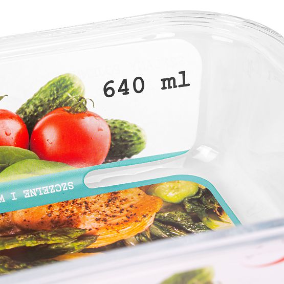 Set od 6 staklenih posuda za hranu AMALFI