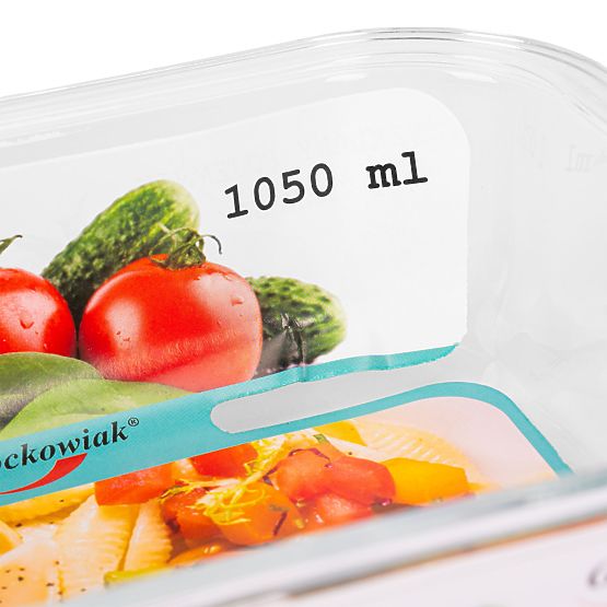 Set od 6 staklenih posuda za hranu AMALFI