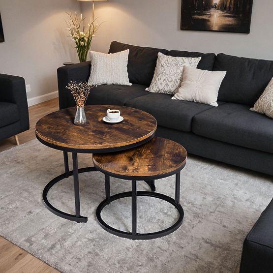 Set od dva loft stolića Galen Rustic