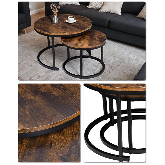 Set od dva loft stolića Galen Rustic