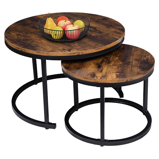Set od dva loft stolića Galen Rustic