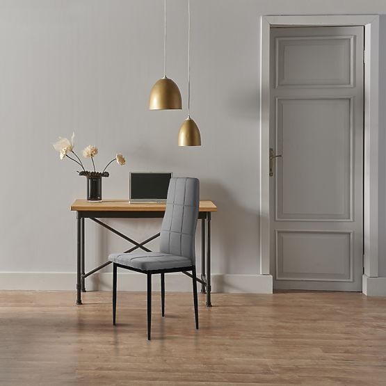 Set tapeciranih stolica za blagovaonicu i dnevni boravak 4 kom sive