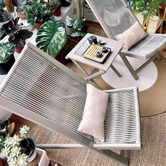 Set terasnog namještaja CHILL SAND ležaljke i stolić