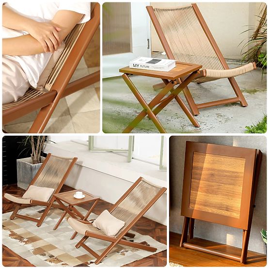 Set terasnog namještaja CHILL TOFFI ležaljke i stolić