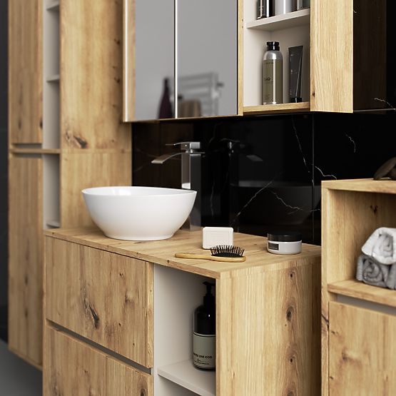 SET VISEĆEG KUPAONSKOG NAMJEŠTAJA S OTVORIMA VAMI HRAST ARTISAN / KAŠMIR