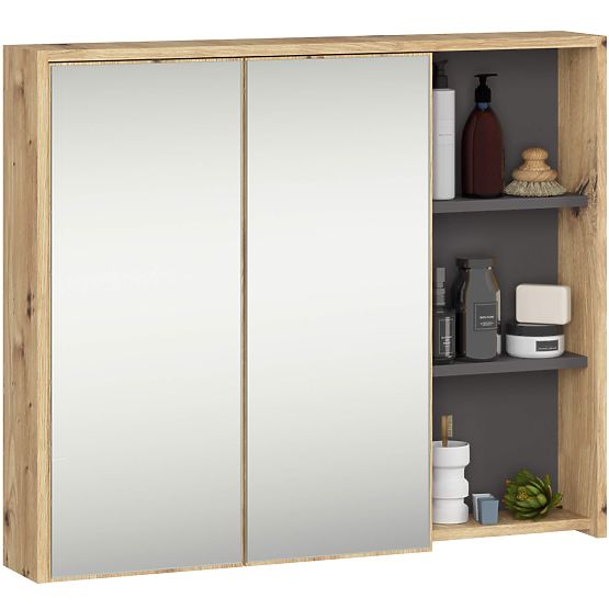 SET VISEĆEG KUPAONSKOG NAMJEŠTAJA VAMI HRAST ARTISAN / GRAFIT SIVA