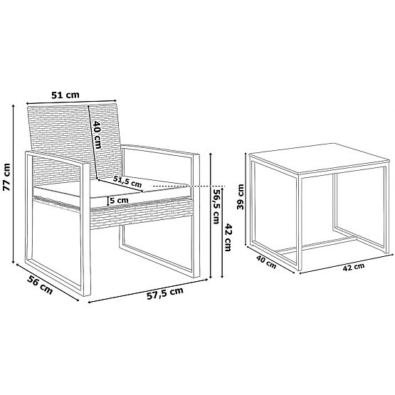 Set Vrtni Namještaj COFFI