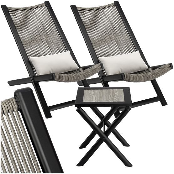 Set vrtnog namještaja CHILL ONYKS