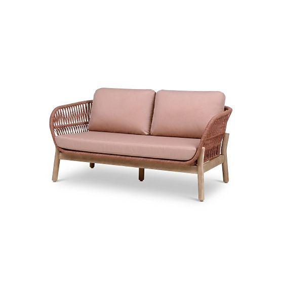 Set vrtnog namještaja Fiorentino izgled tikovine, pletenje, svijetlo akacijevo drvo FSC, terakota, z