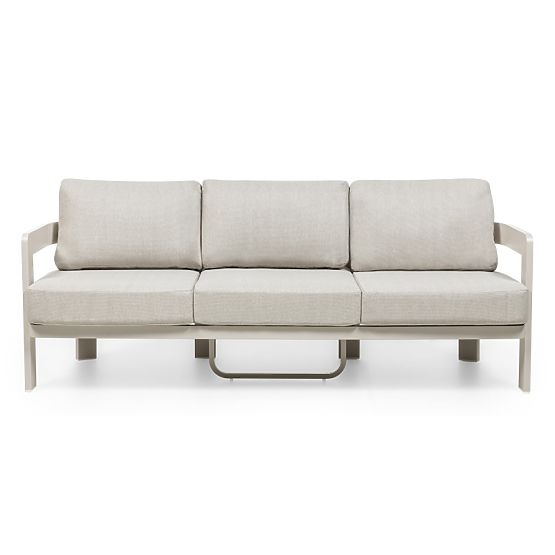 Set vrtnog namještaja Japori, aluminijski, svijetlo bež, zaobljen