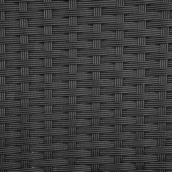 Set vrtnog namještaja od tehnoratana MAGNOLIA crna sa sivim jastucima