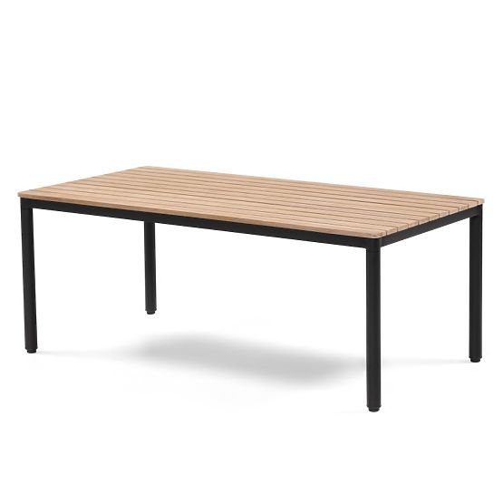 Set vrtnog namještaja Porticello, aluminijski, akacijevo drvo FSC, izgled tikovine, bež/crna