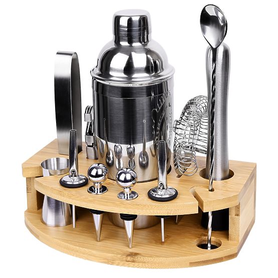 Set za barmene CHESTER kromirani 12 dijelova