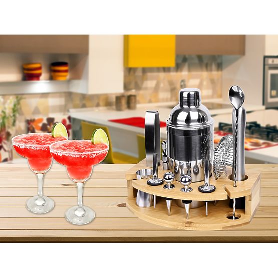 Set za barmene CHESTER kromirani 12 dijelova