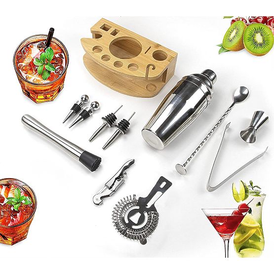 Set za barmene CHESTER kromirani 12 dijelova