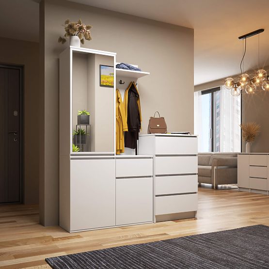 SET ZA PREDSOBLJE ENTRO PK BIJELA