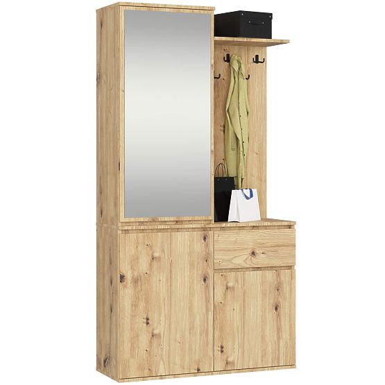 SET ZA PREDSOBLJE ENTRO PK HRAST ARTISAN