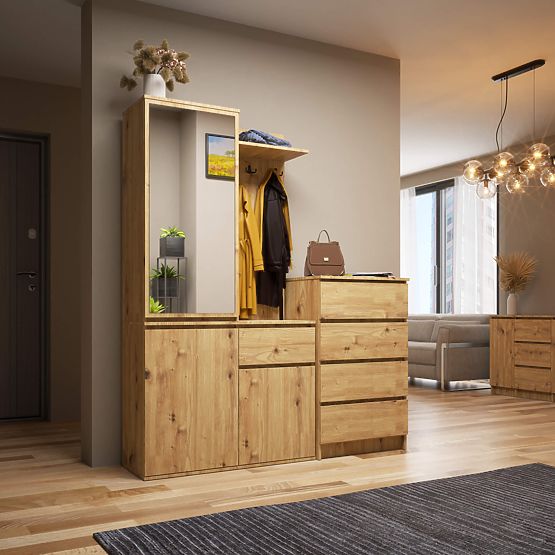 SET ZA PREDSOBLJE ENTRO PK HRAST ARTISAN