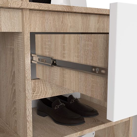 SET ZA PREDSOBLJE ENTRO PK HRAST SONOMA / BIJELA