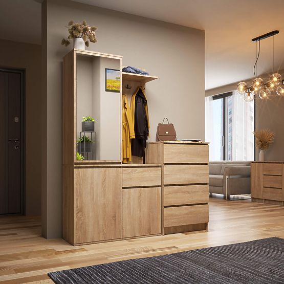 SET ZA PREDSOBLJE ENTRO PK HRAST SONOMA