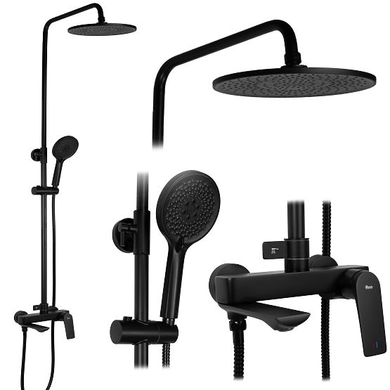 Set za tuširanje REA AVALON CRNA