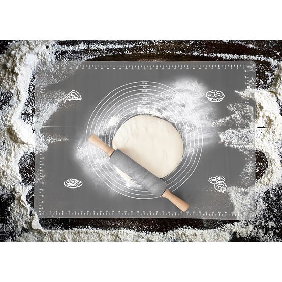 Silikonska radna ploča SELMA grafitna 70x50 cm