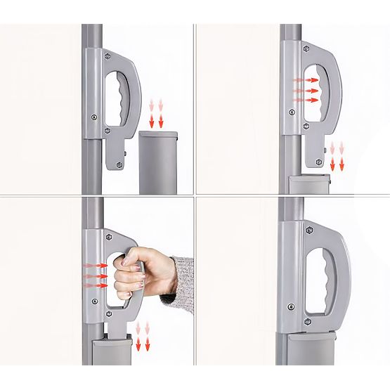 Sklopiva markiza 300x180 cm bočna roleta paravan za vrt na terasu bež