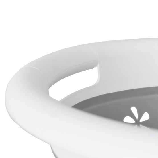 Sklopiva ovalna zdjela 50 x 37 cm bijelo-siva OVAL COMPACT 25L