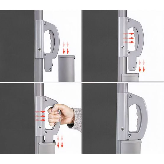 Sklopiva tenda 300x180 cm bočna roleta paravan za vrt na terasu antracit