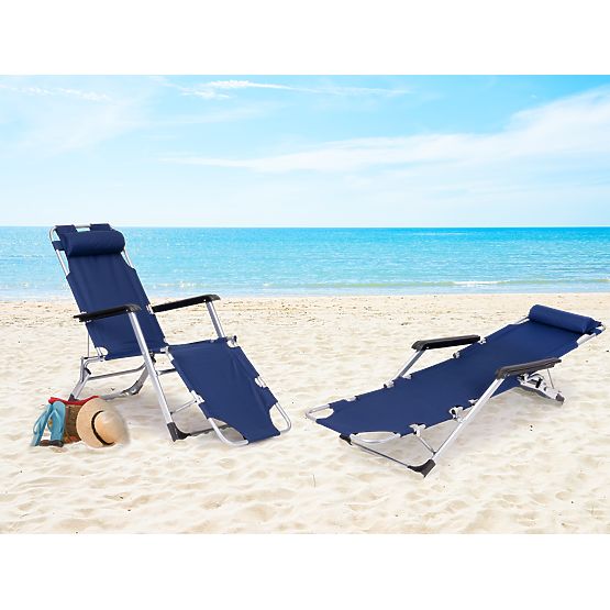 Sklopiva vrtna plaža stolica 2u1 ležaljka