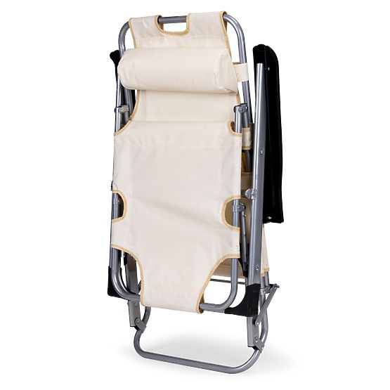 Sklopiva vrtna plažna stolica ležaljka 2u1