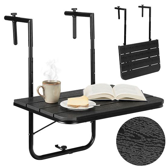 Sklopivi balkon stol ARETTO crni