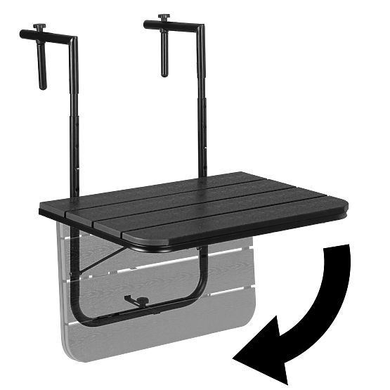 Sklopivi balkon stol ARETTO crni