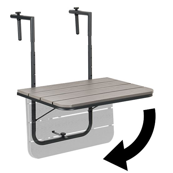 Sklopivi balkonski stol ARETTO sivi