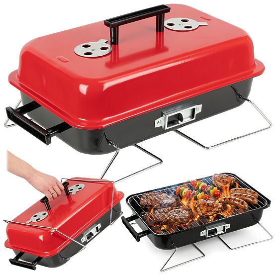 Sklopivi prijenosni ugljeni roštilj CAMPAL s poklopcem