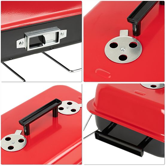 Sklopivi prijenosni ugljeni roštilj CAMPAL s poklopcem