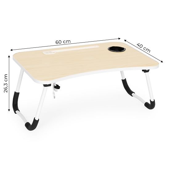 Sklopivi stalak za laptop 60x40 cm s lampom i ventilatorom ModernHome