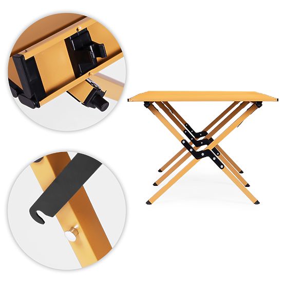 Sklopivi turistički stol 120x60 cm kamping s torbom MultiGarden