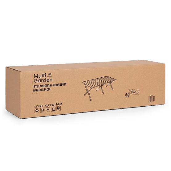 Sklopivi turistički stol 120x60 cm kamping s torbom MultiGarden