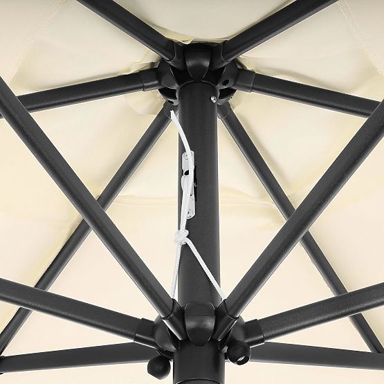 Sklopivi vrtni balkon kišobran podesiv 210 cm bež